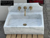 Danette Carrara Marble Sink Backsplash