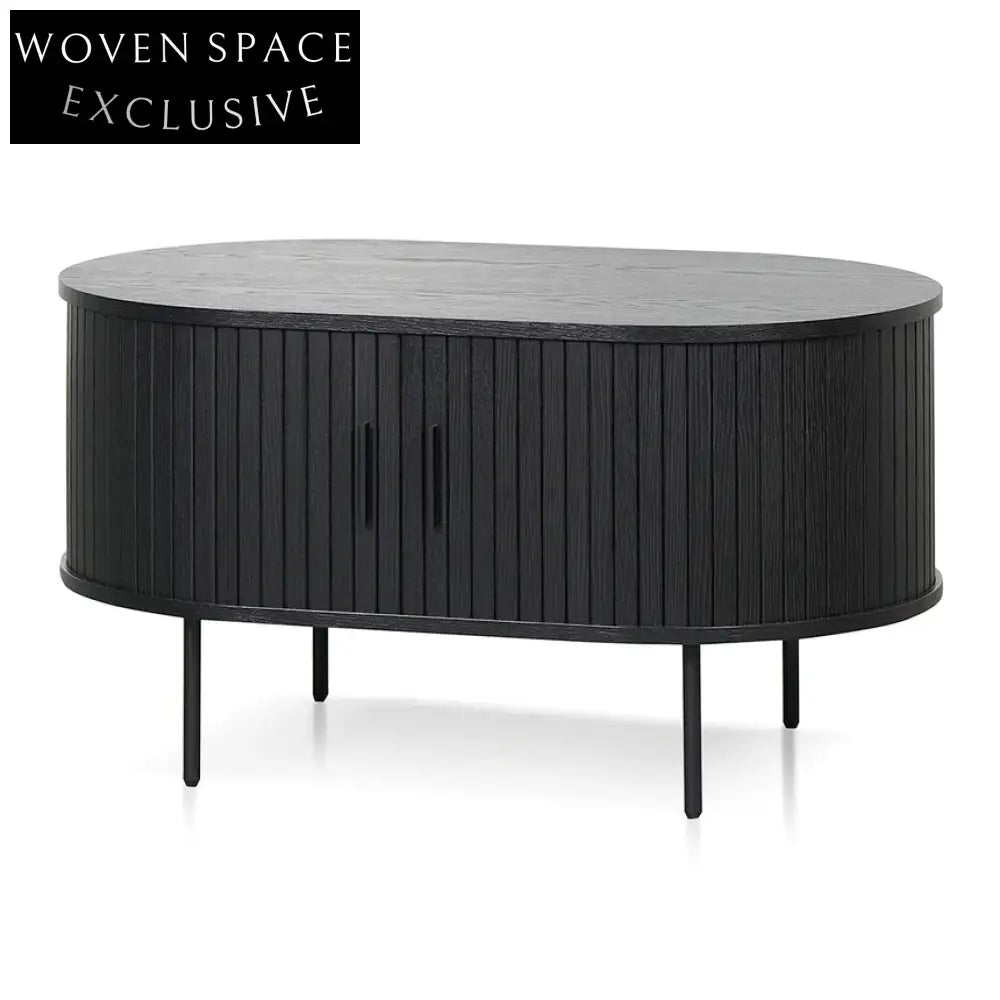 Dania 100cm Coffee Table - Full Black Coffee Table
