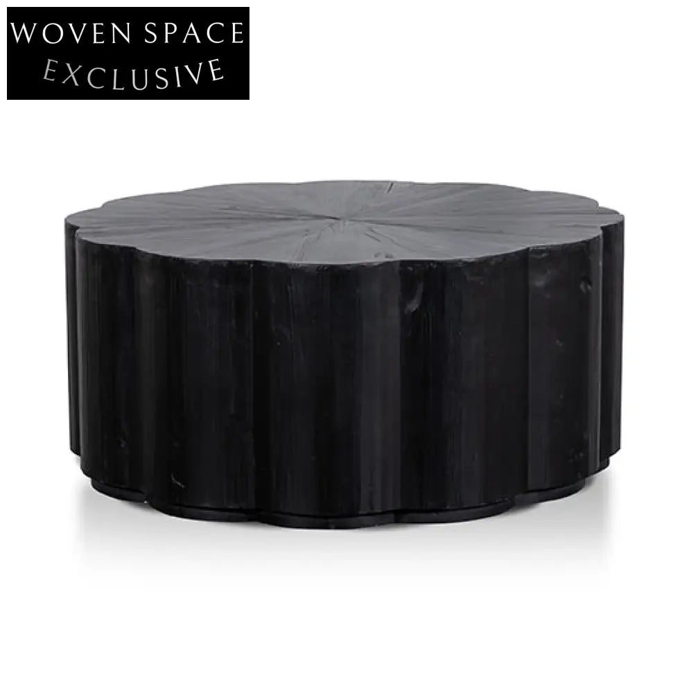 Danica 100cm Round Coffee Table - Full Black Coffee Tables