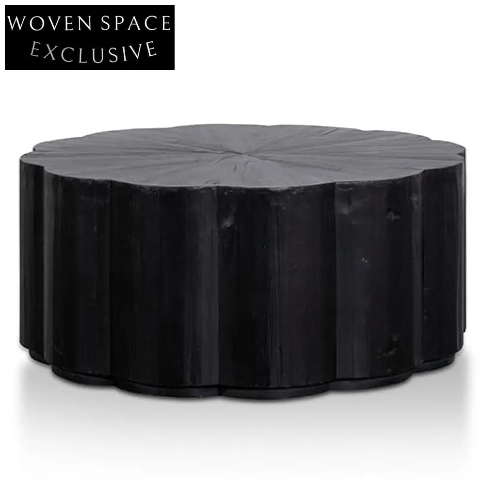 Danica 100cm Round Coffee Table - Full Black Coffee Tables