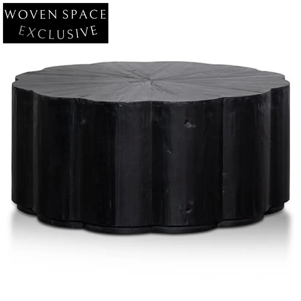 Danica 100cm Round Coffee Table - Full Black Coffee Tables