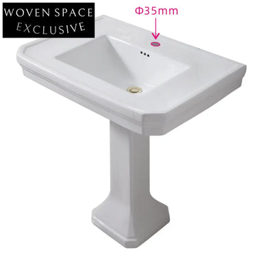 Daniéle Classic American Retro Wash Basin 80CM single hole does not include faucet hardware