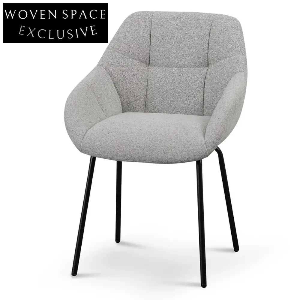 Danilo Fabric Dining Chair - Spec Grey (Set of 2)