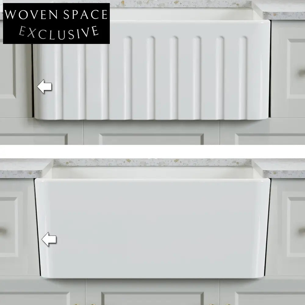 Dannie Single Bowl Large Ceramic Kitchen Sink