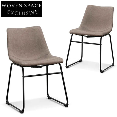 Darcy Dining Chair - Brown Grey (Set of 2)