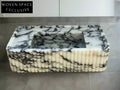 Dario Calacatta Viola marble sink ribbed Wash basin