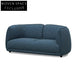 Dark Blue 2 Seater Fabric Sofa Sofas