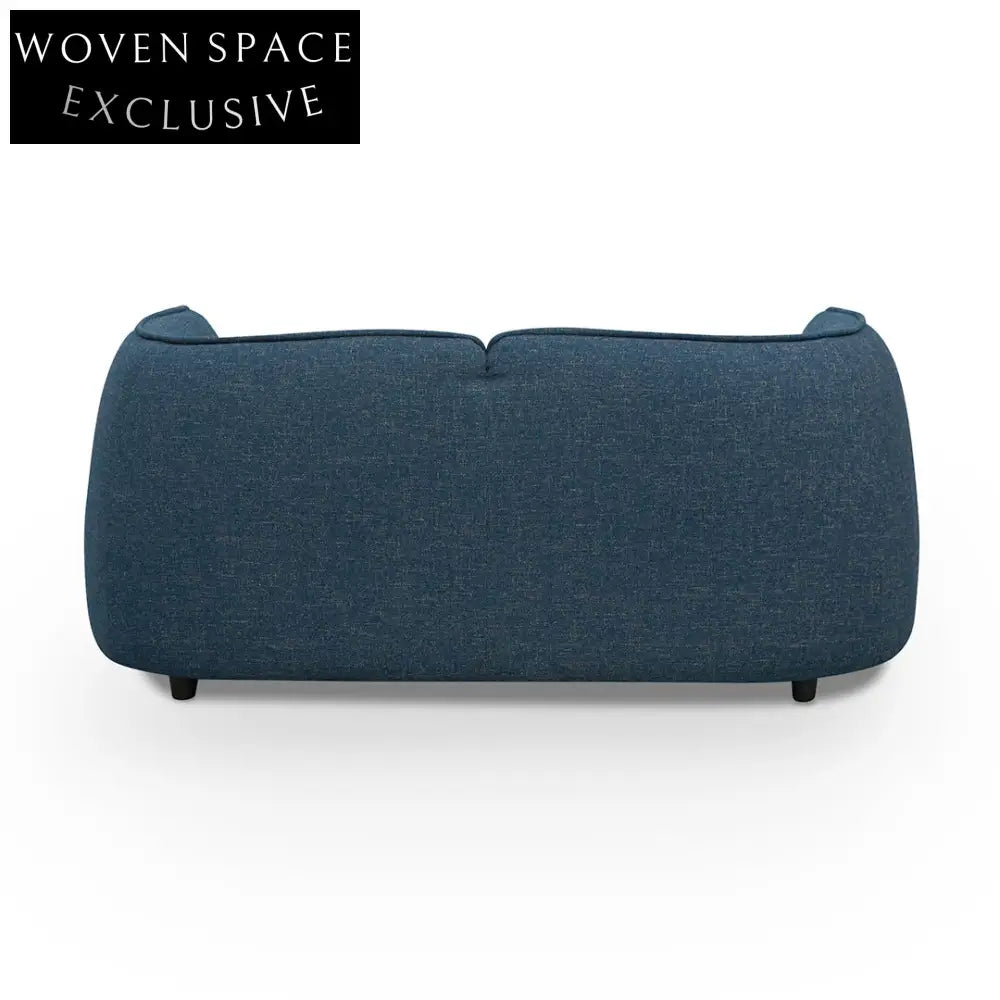 Dark Blue 2 Seater Fabric Sofa Sofas