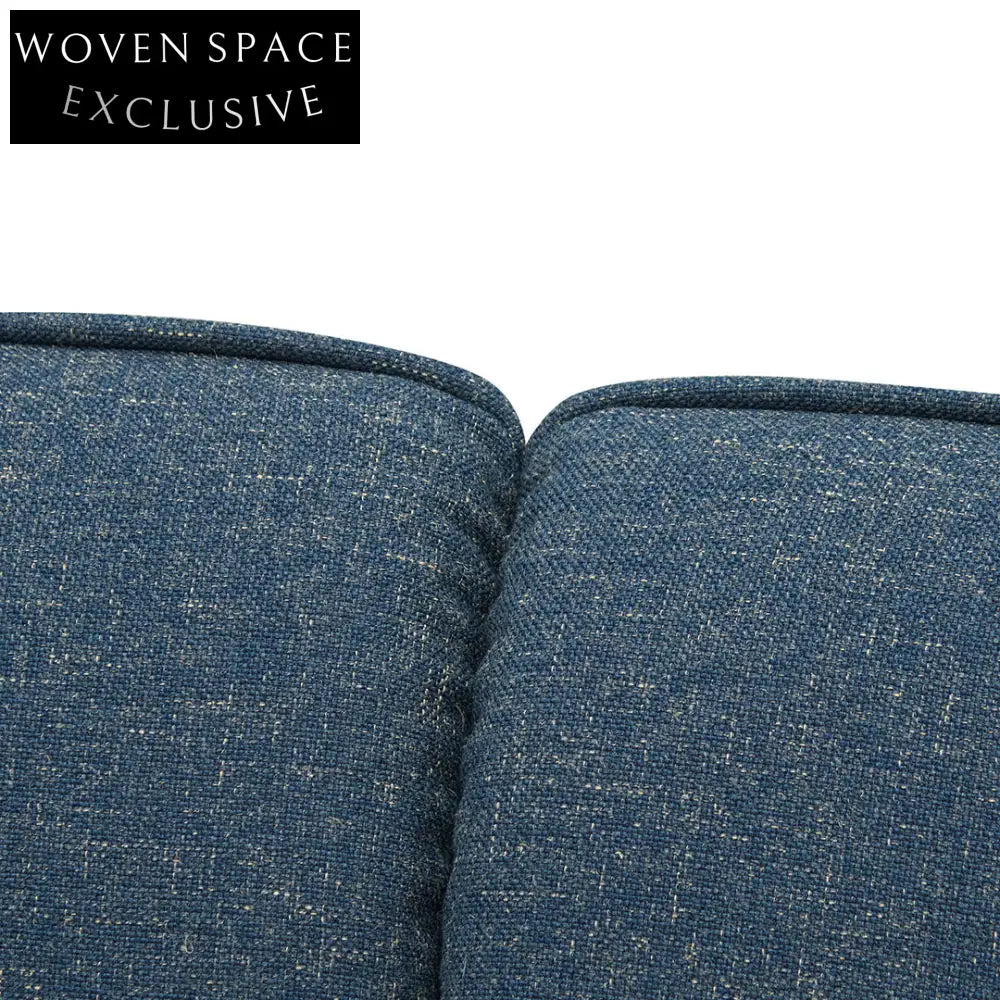 Dark Blue 2 Seater Fabric Sofa Sofas
