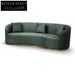 CLC8057-FS 3 Seater Sofa - Dark Green Velvet