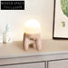 Decorative Stone Night Light Cream Style Bedroom Bedside Accent Lamp