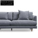 Della Left Return Modular Sofa - Graphite Grey Chaise Sofa