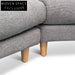 Della Left Return Modular Sofa - Graphite Grey Chaise Sofa