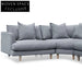 Della Left Return Modular Sofa - Graphite Grey Chaise Sofa