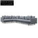 Della Left Return Modular Sofa - Graphite Grey Chaise Sofa