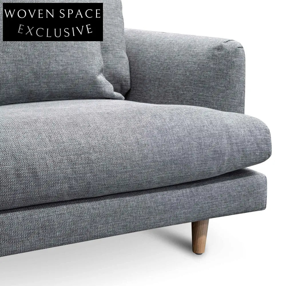 Della Left Return Modular Sofa - Graphite Grey Chaise Sofa