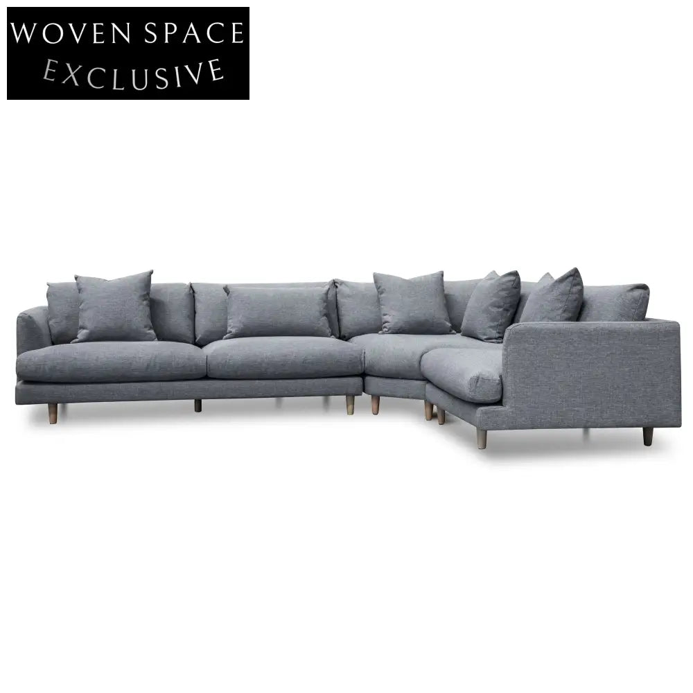 Della Right Return Modular Sofa - Graphite Grey Sofas