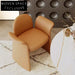 Deluxe Modern Minimalist Comfortable Leather Armrest Accent Dining Lounge Chair