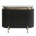 demarco black bedside table