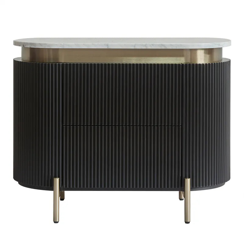 demarco black bedside table
