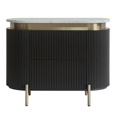 demarco black bedside table