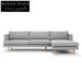 Denmark 3 Seater With Right Chaise Sofa - Graphite Grey Sofas