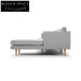 Denmark 3 Seater With Right Chaise Sofa - Graphite Grey Sofas