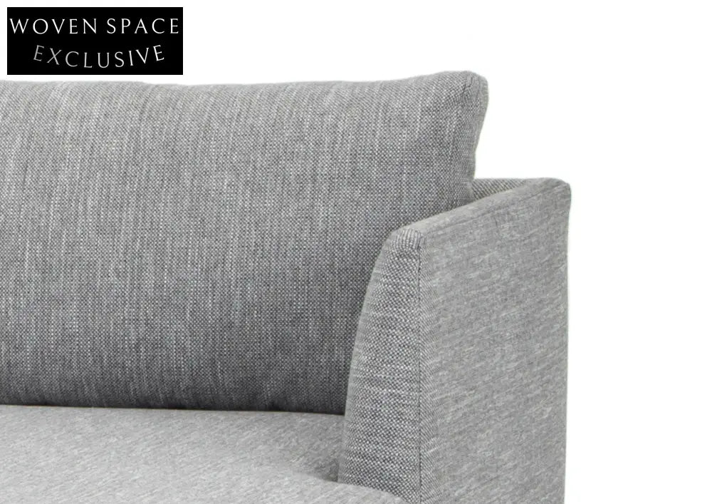 Denmark 3 Seater With Right Chaise Sofa - Graphite Grey Sofas