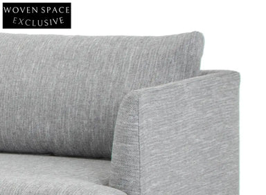 Denmark Seater With Left Chaise Sofa - Graphite Grey Sofas
