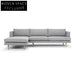 Denmark Seater With Left Chaise Sofa - Graphite Grey Sofas