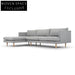 Denmark Seater With Left Chaise Sofa - Graphite Grey Sofas
