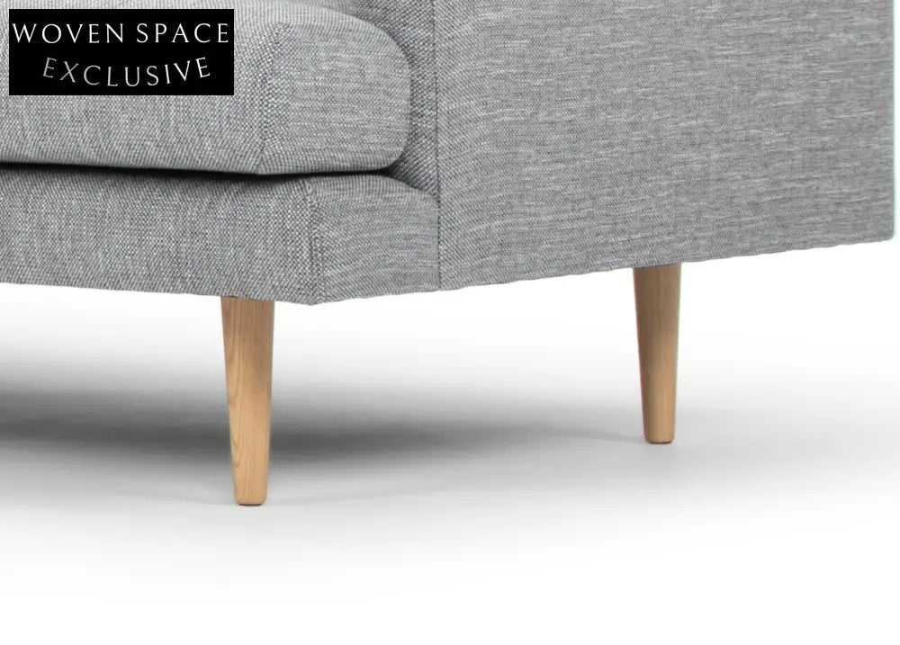 Denmark Seater With Left Chaise Sofa - Graphite Grey Sofas