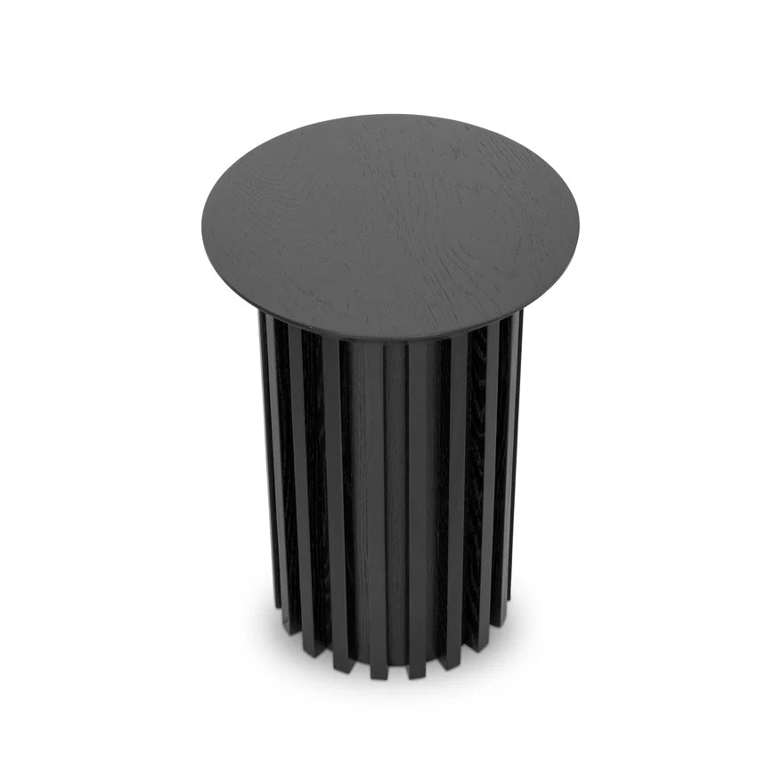 Dereck Round Side Table - Black