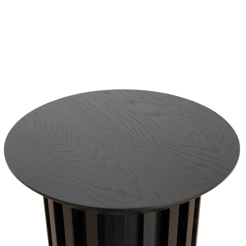 Dereck Round Side Table - Black