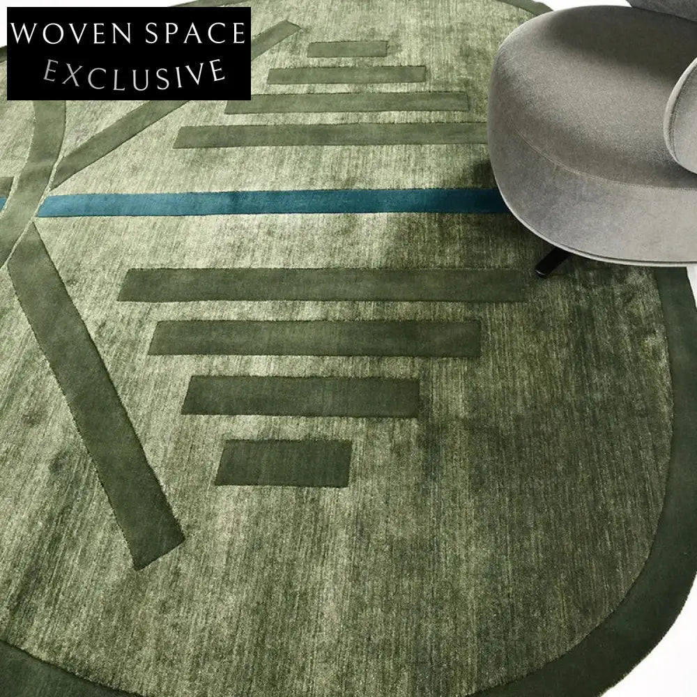 Designer High-End Home Area Rug, 0.51-inch Thick Polyester Fiber