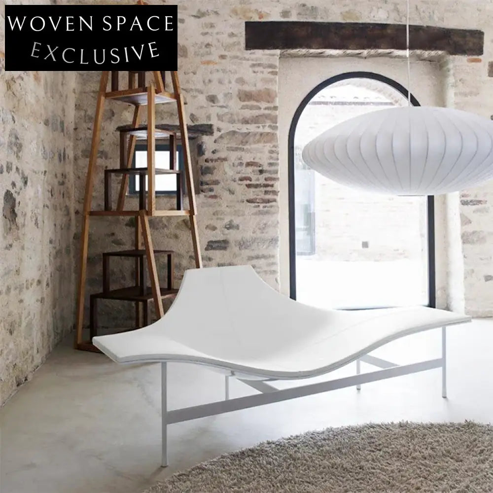 Designer Modern Fiberglass Chaise Lounge Recliner Sofa for Contemporary Living Room