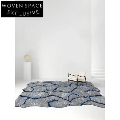 Designer Modern Wool Blend Geometric Pattern Hand-Tufted Area Rug