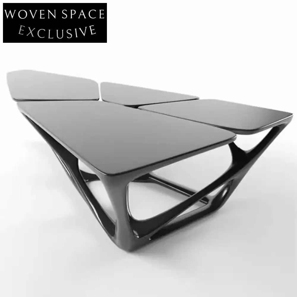 Designer Unique Living Room Fiberglass Modern Luxury Irregular Shaped Coffee Table