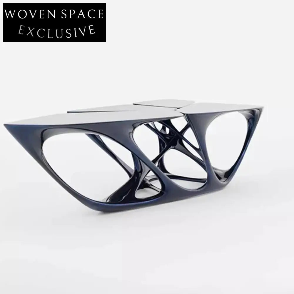 Designer Unique Living Room Fiberglass Modern Luxury Irregular Shaped Coffee Table
