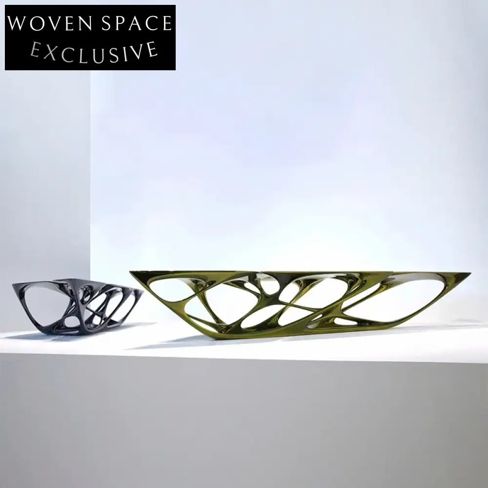 Designer Unique Living Room Fiberglass Modern Luxury Irregular Shaped Coffee Table