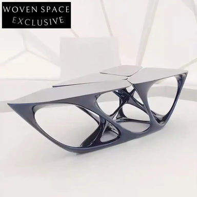 Designer Unique Living Room Fiberglass Modern Luxury Irregular Shaped Coffee Table
