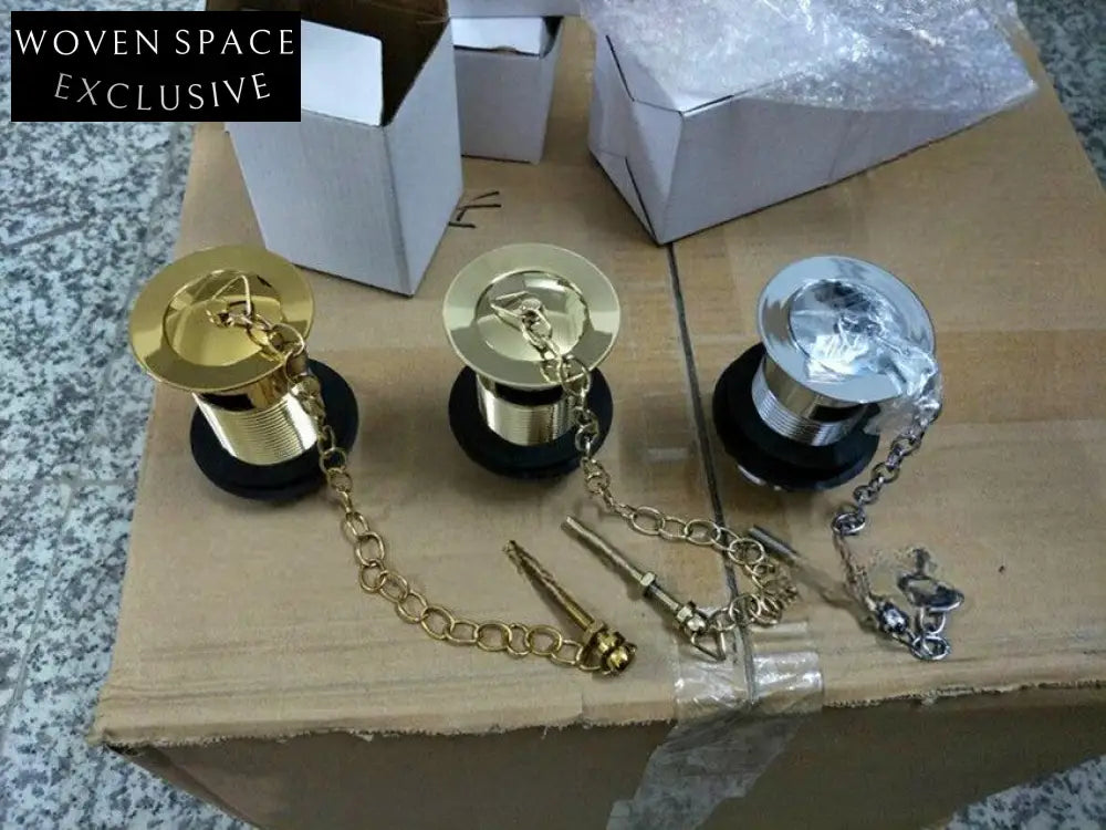 Diego P-Bend Pull-Down British Pedestal Basin Drainer Chrome-Plated