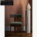 Dining chair home Italian light luxur retro chair