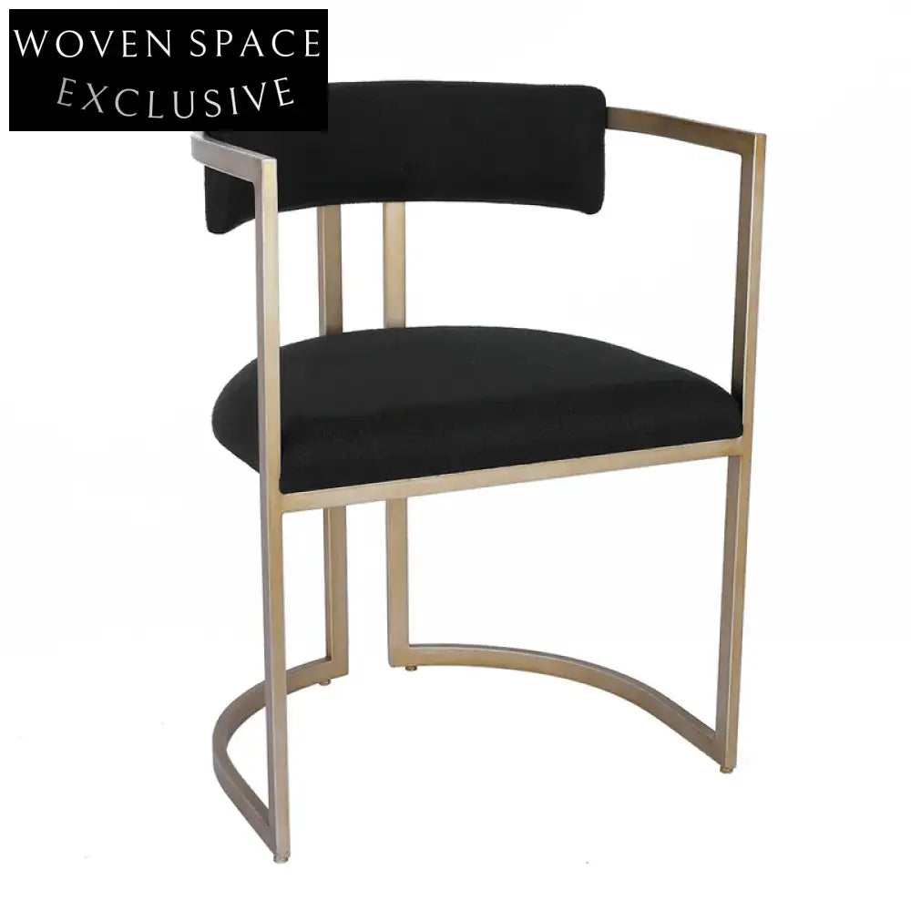 Dino Dining Chair - Black Linen