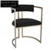 Dino Dining Chair - Black Linen