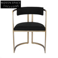 Dino Dining Chair - Black Linen