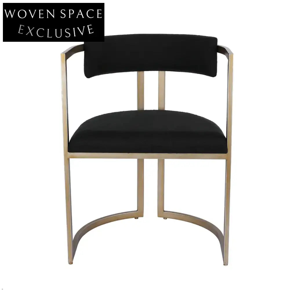 Dino Dining Chair - Black Linen