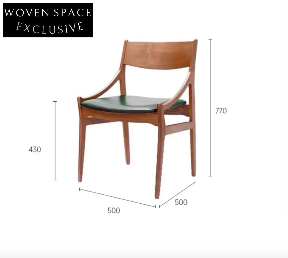 Dominik Simple Teak Backrest Dining Chair
