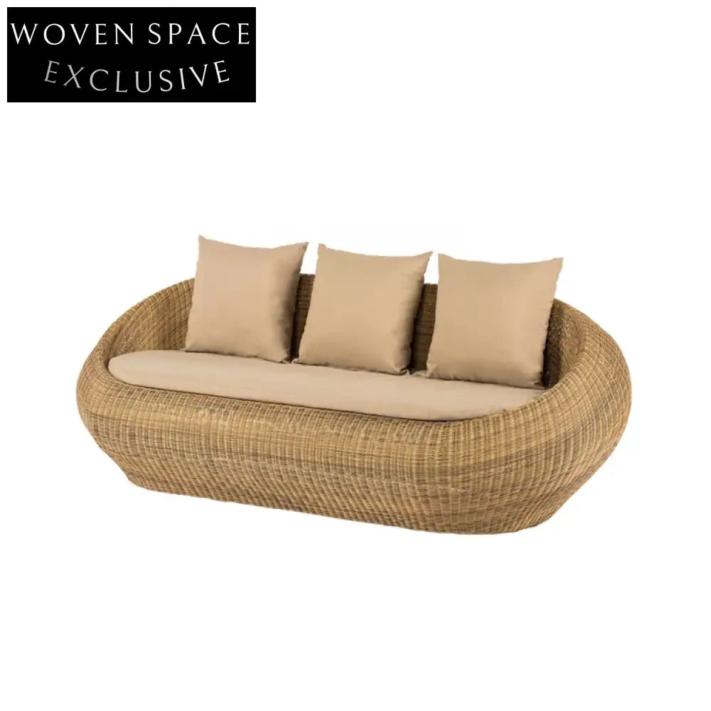 Durable All-Weather Rattan Outdoor Patio Lounge Furniture Set with Cushions