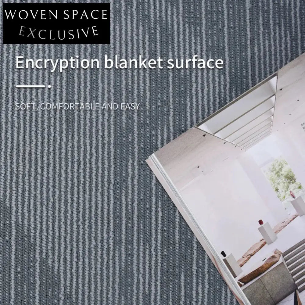 Durable Modern Geometric Nylon Square Flame Retardant Commercial Carpet Tiles